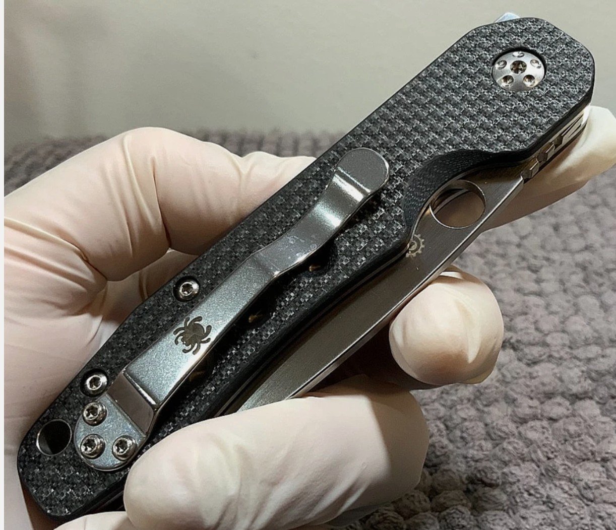 Spyderco Smock (C240CFP) Crucible CPM-S30V Sheepsfoot Blade Superior Knife - Image 4