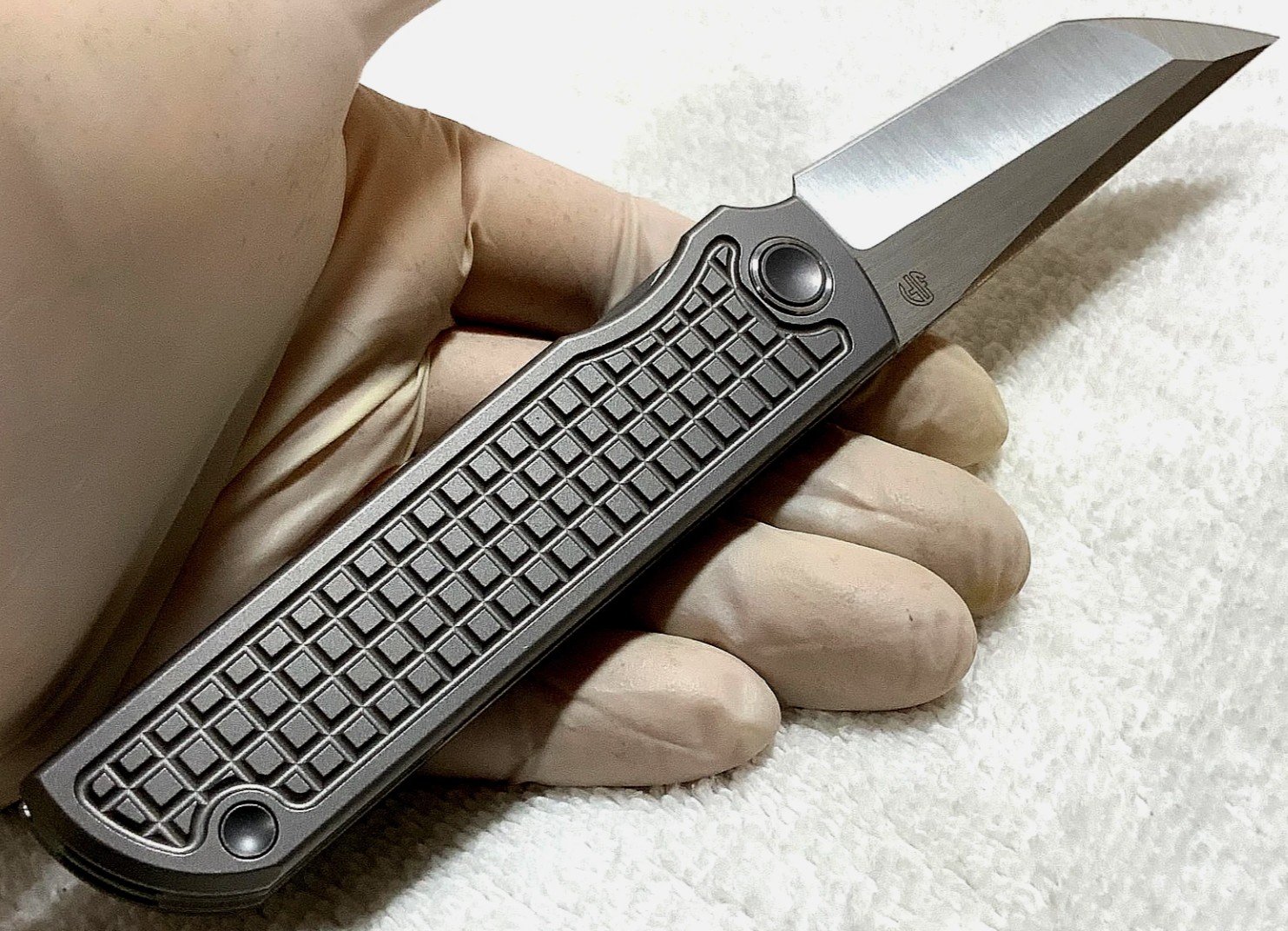 North Mountain Blade Titanium Böhler M390 (NMB2410CM390) Kickstop Chop Knife - Image 4