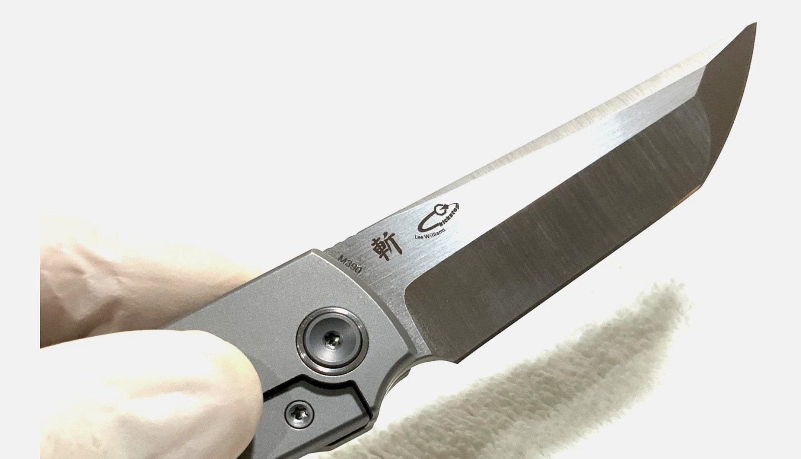 North Mountain Blade Titanium Böhler M390 (NMB2410CM390) Kickstop Chop Knife - Image 8