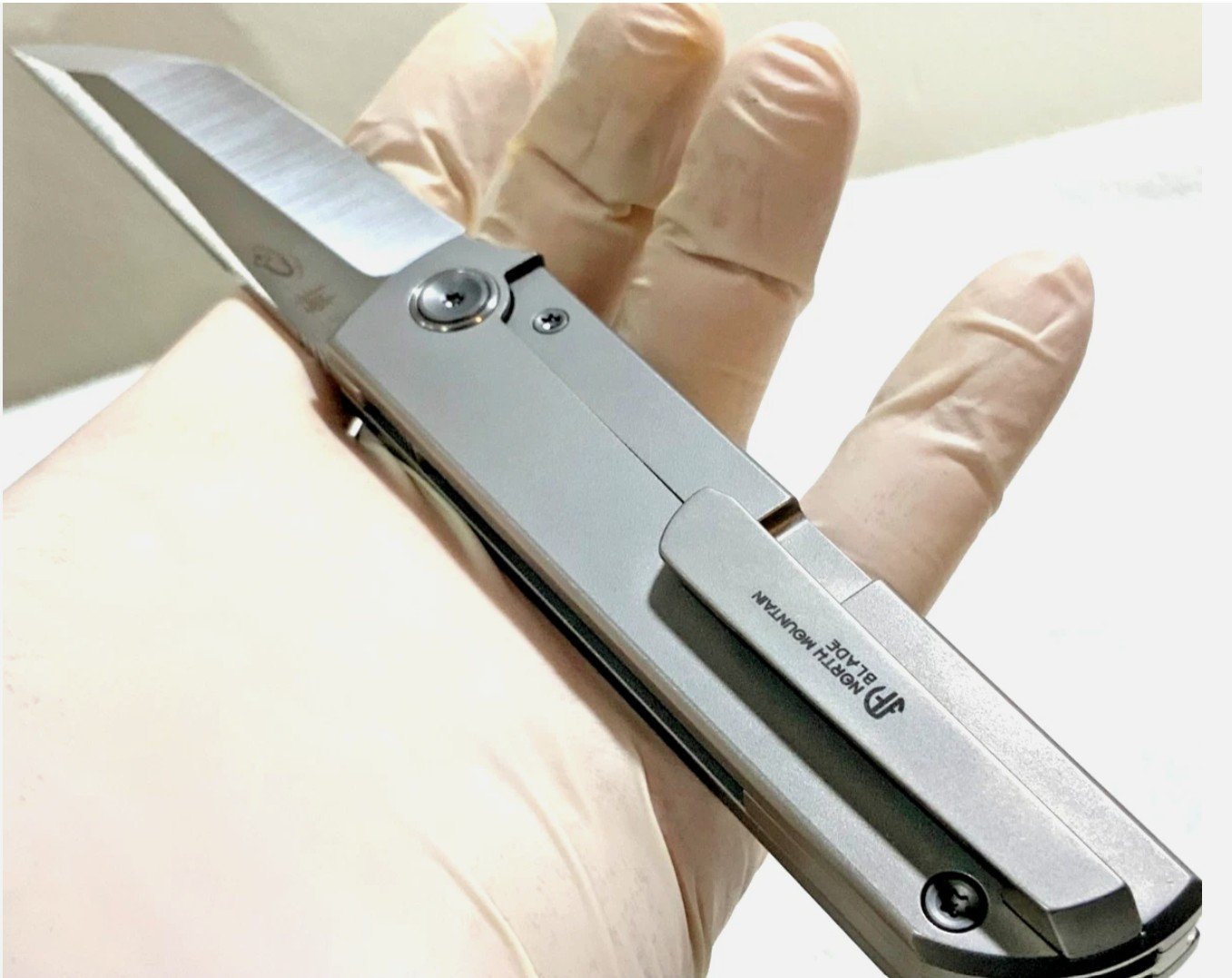 North Mountain Blade Titanium Böhler M390 (NMB2410CM390) Kickstop Chop Knife - Image 11