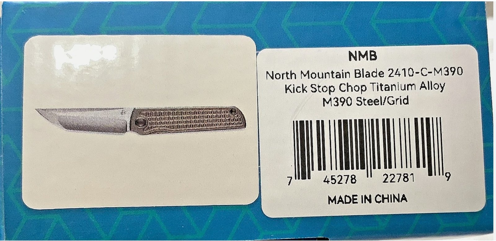 North Mountain Blade Titanium Böhler M390 (NMB2410CM390) Kickstop Chop Knife - Image 14