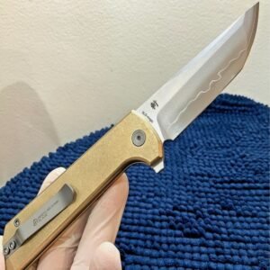 NMB *Heavy Metal* Chop 2 Bronze NMB2403B San Mai Tanto (7.5 Ounce) Blade Knife
