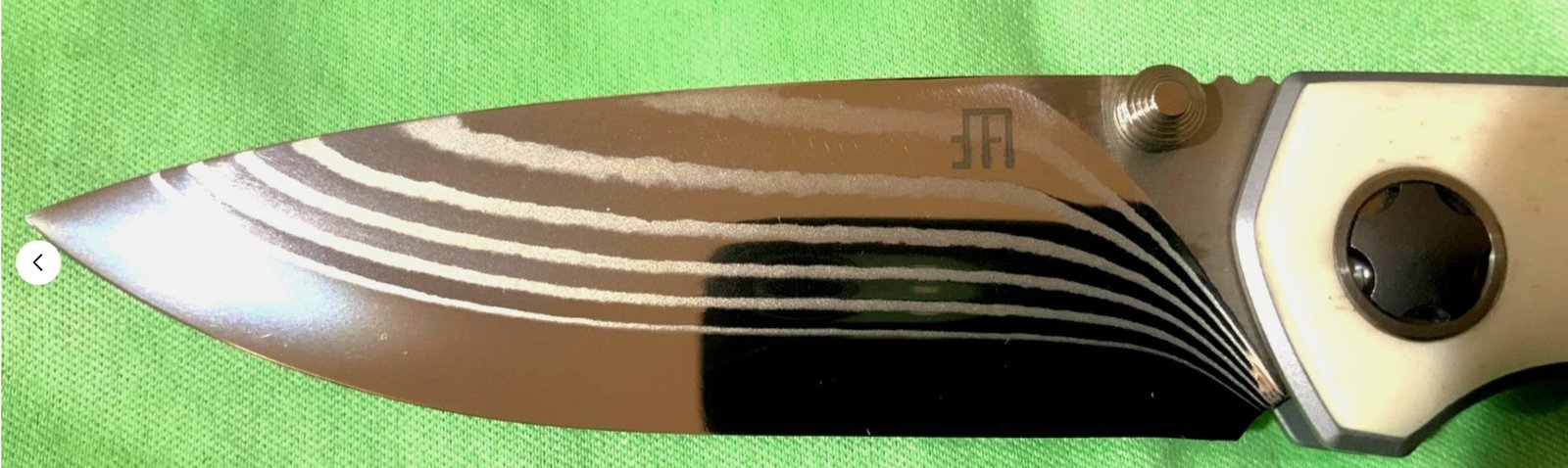 NMB (WHITE BONE) NMB2528CB Ultimate Hitachi ZDP-189 Damascus Pocket Knife - Image 3