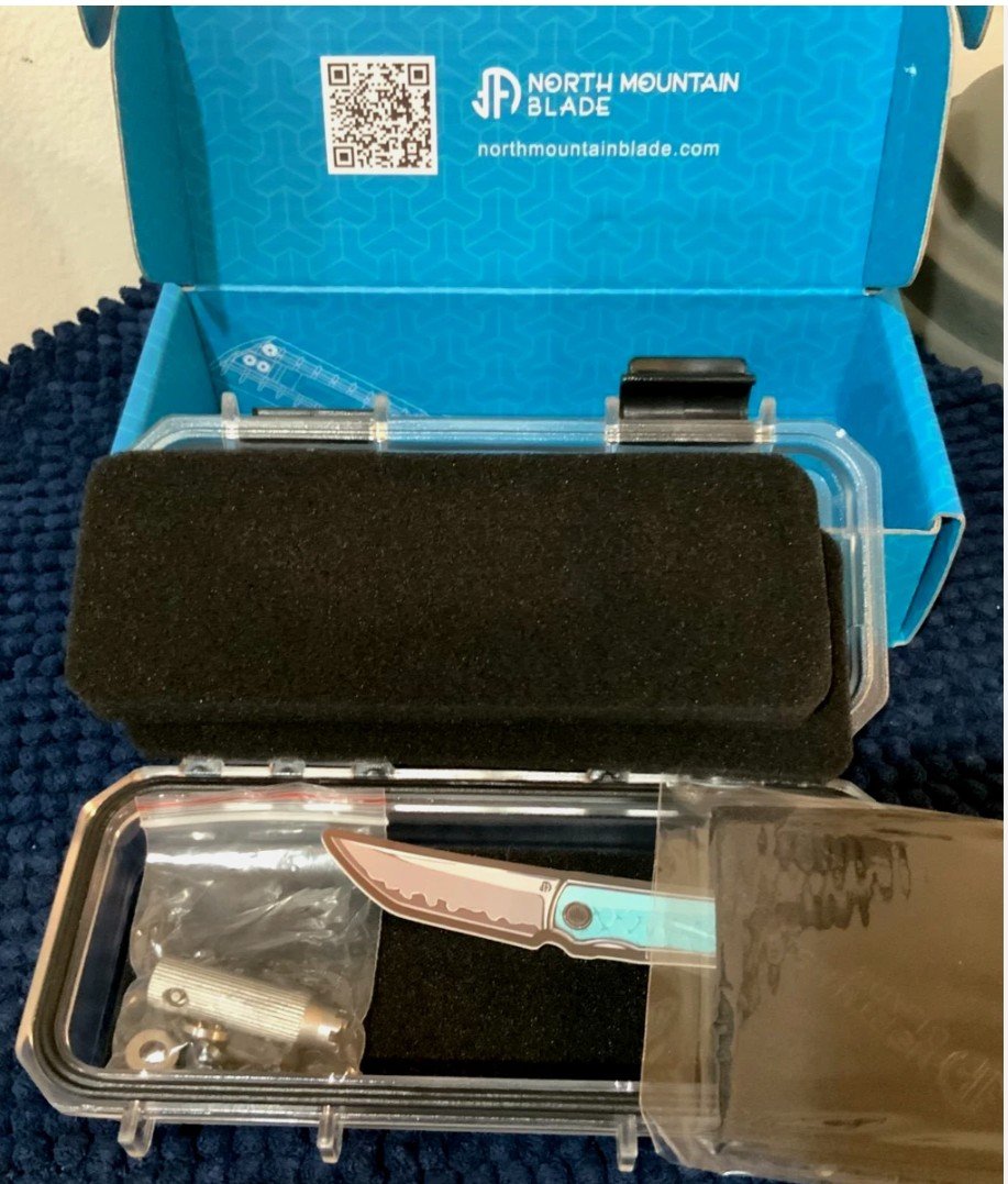 NMB (WHITE BONE) NMB2528CB Ultimate Hitachi ZDP-189 Damascus Pocket Knife - Image 8