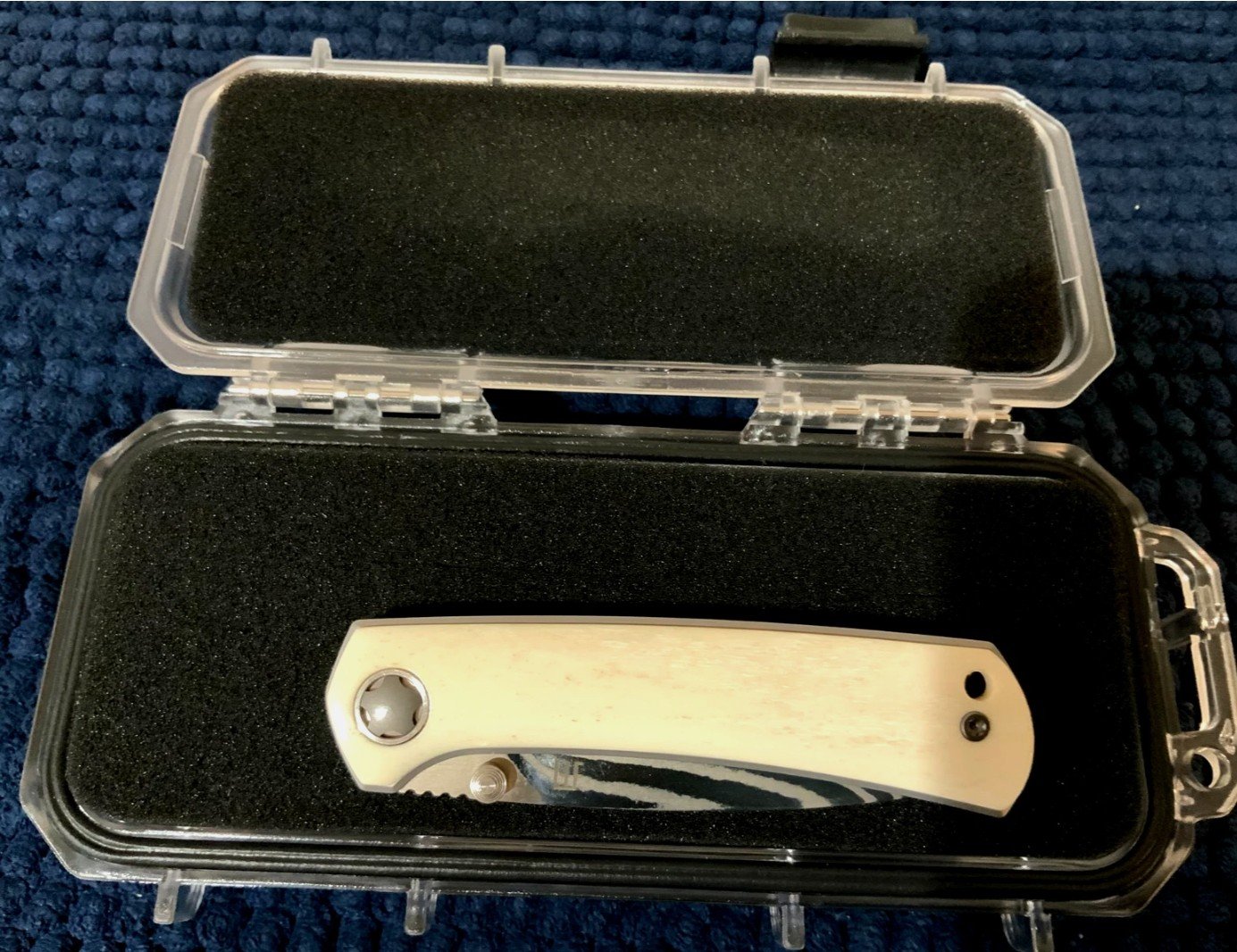NMB (WHITE BONE) NMB2528CB Ultimate Hitachi ZDP-189 Damascus Pocket Knife - Image 10